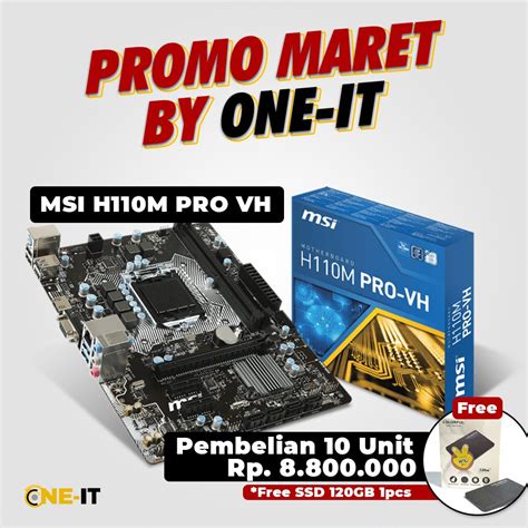 Jual Unit Motherboard Msi H M Pro Vh Shopee Indonesia