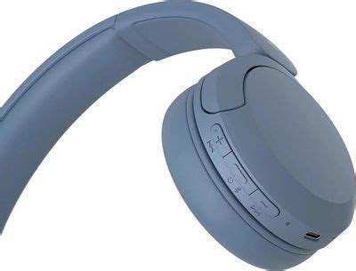 Наушники Sony WH-CH520, Bluetooth, накладные, синий [wh-ch520/l ...
