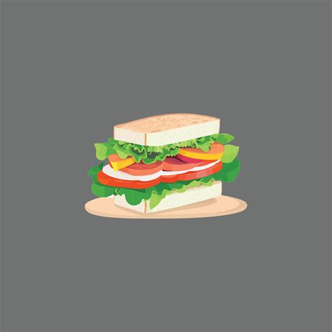 Nice Sandwich Vector 24846915 Vector Art at Vecteezy