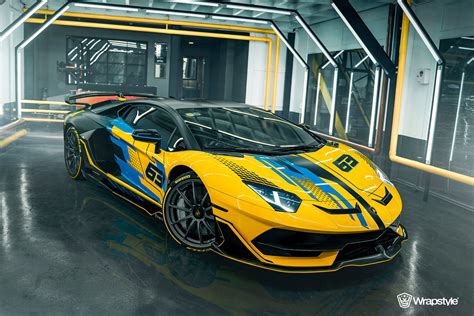 Lamborghini Aventador Svj Stripes Design Wrapstyle