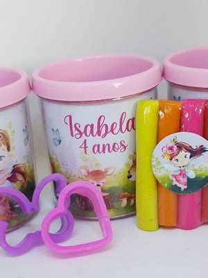 Lembrancinha Bolofofos Caneca Kit Massinha Elo