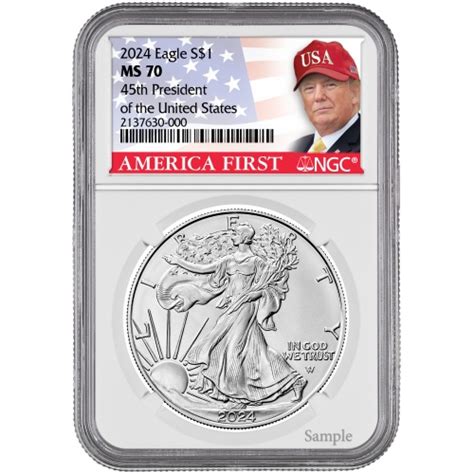 American Silver Eagle Ms70 2024 Josee Malissa