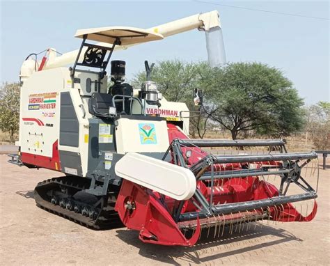 Stainless Steel Hp Vardhman Track Combine Harvester Acres Hr At