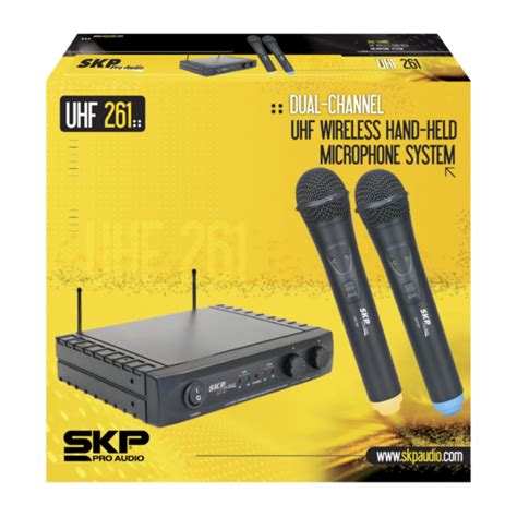 SKP UHF 261 Micrófono Inalámbrico de mano doble Ultramar Audio