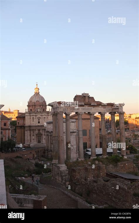 Rome Capitol Hill Roman Forum Forum Romanum Stock Photo Alamy