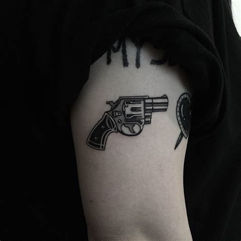 Detailed Revolver Tattoos