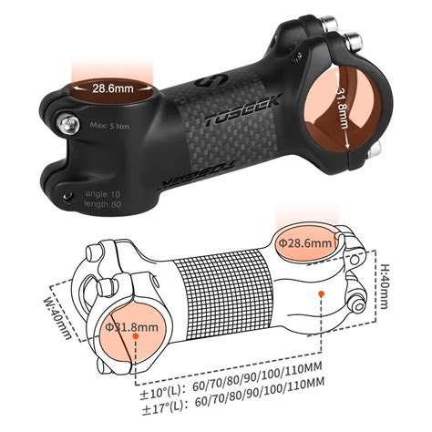 Buy Toseek Zf One Carbon Bike Stem Degree Mountain Bike Stem