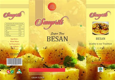 Laminated Material Printed Besan Packaging Pouch Capacity 1kg At Rs