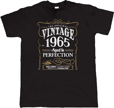 Vintage 1965 Aged To Perfection Mens T Shirt Uk Clothing