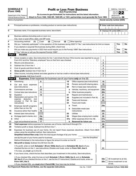 Schedule C Form 1040 Fill And Sign Online With Lumin