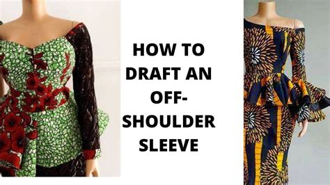 TWO DIFFERENT WAYS TO DRAFT AN OFF SHOULDER SLEEVE PATTERN YouTube