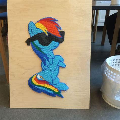 Mlp Rainbow Dash Perler Beads By Mone Rainbow Dash Pearler Bead