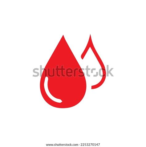 Blood Drop Icon Vector Isolated On Stock Vector Royalty Free