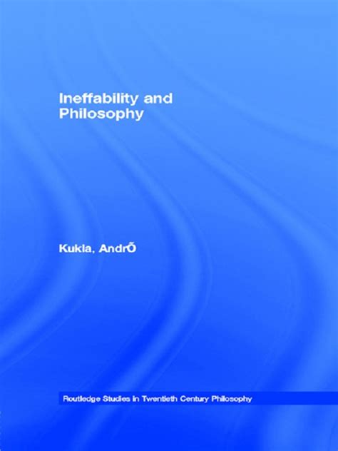 Ineffability and Philosophy eBook by André Kukla EPUB Book Rakuten