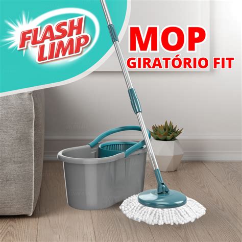 Mop Giratorio FLASH LIMP Original 8L MOP5011 Shopee Brasil