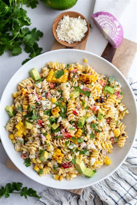 Mexican Street Corn Pasta Salad Food With Feeling