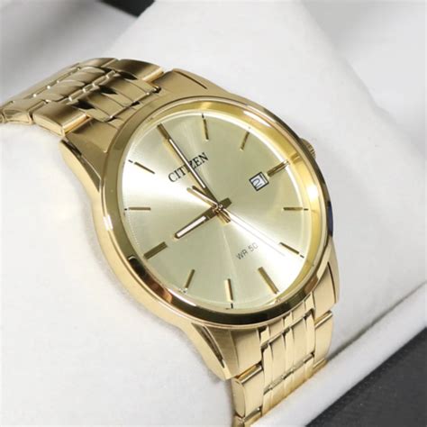 Citizen Quartz Classic Gold Tone Stainless Steel Mens Dress Watch