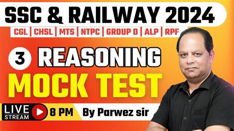 SSC And Railway Reasoning Mock Test Paper 3 SSC Reasoning Expected