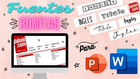 Cómo Descargar Fuentes Bonitas Para Word Y Power Point 😍 Tipografías Gratis De Dafont Kate