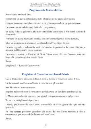 Consacrazione Al Cuore Immacolato Di Maria Mini Book Pdf