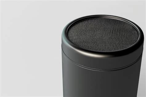 Speaker Mockup In Cylinder Shape Premium Ai Generated Image