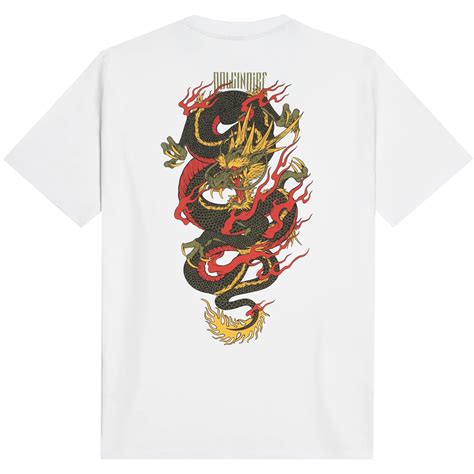 Dolly Noire T Shirt Ryu Dragon Uomo Bianco Mascheroni Store