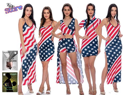 American Flag Dresses 6 Styles Photonovel Etsy