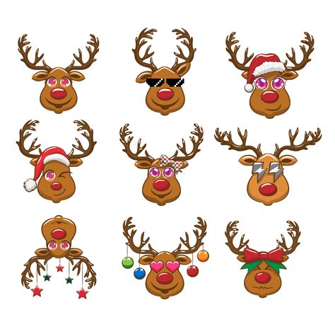 Reindeer Face SVG Free MasterBundles