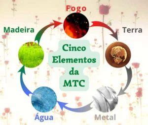 Cinco Elementos Da Mtc Gua Fogo Terra Madeira E Metal