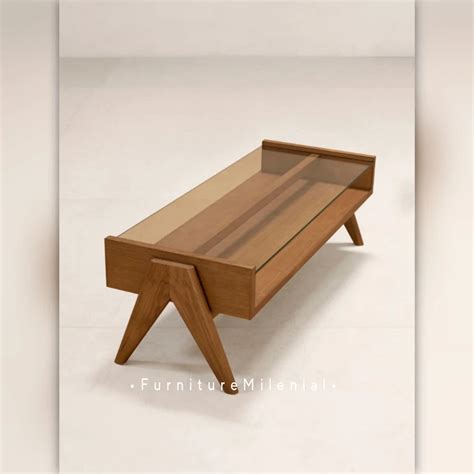 Meja Kaca Ruang Tamu Minimalis Furniture Minimalis Jepara