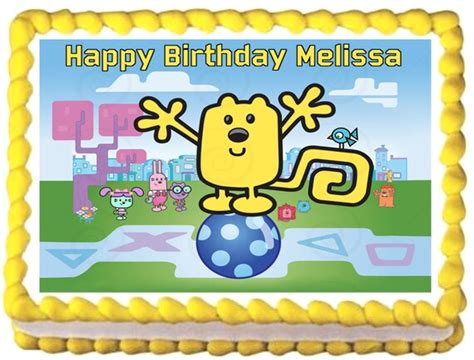 Items Similar To Wow Wow Wubbzy Birthday Edible Image Cake Topper