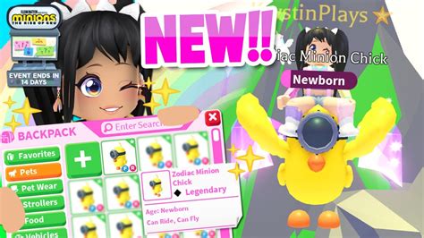 Hatching A Zodiac Minion Chick In Adopt Me Event Roblox Adopt Me X