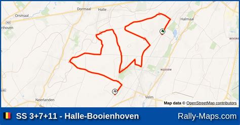 Ss Halle Booienhoven Stage Map Rally Van Haspengouw