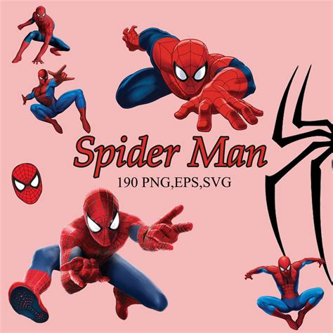 190 Spiderman Svg Spiderman Png Files Spider Man Svg Bundle Spidey