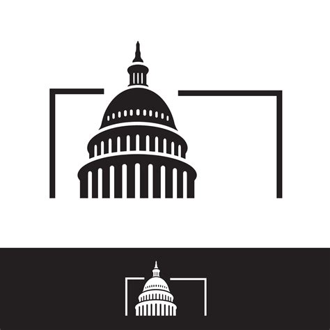 creative simple american capitol building vector logo design 13965411 ...