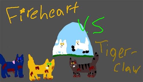 Fireheart V.S Tigerclaw for snowstar's drawing contest :) | Drawings ...