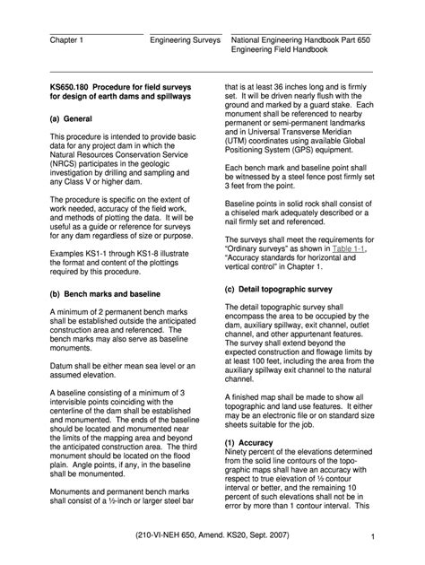 Fillable Online Nrcs Usda Chapter Engineering Surveys Natural