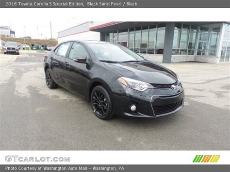 Black Sand Pearl 2016 Toyota Corolla S Special Edition Black