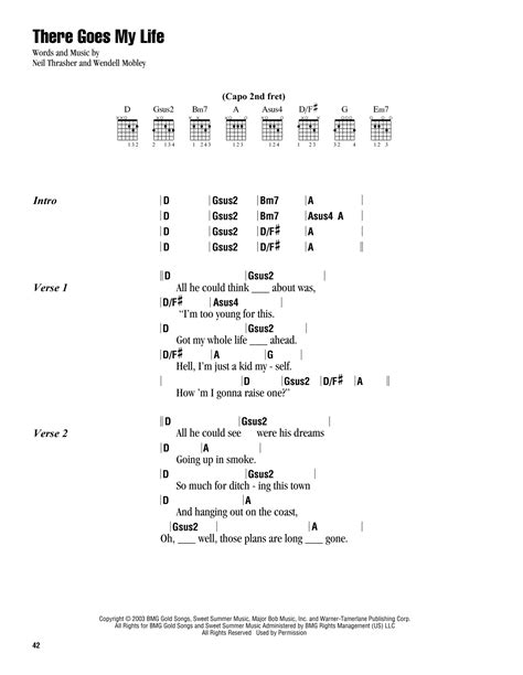 There Goes My Life by Kenny Chesney - Guitar Chords/Lyrics - Guitar ...