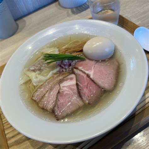 『特製中華蕎麦〈塩〉』宍道湖しじみ中華蕎麦 琥珀 東京本店のレビュー ラーメンデータベース