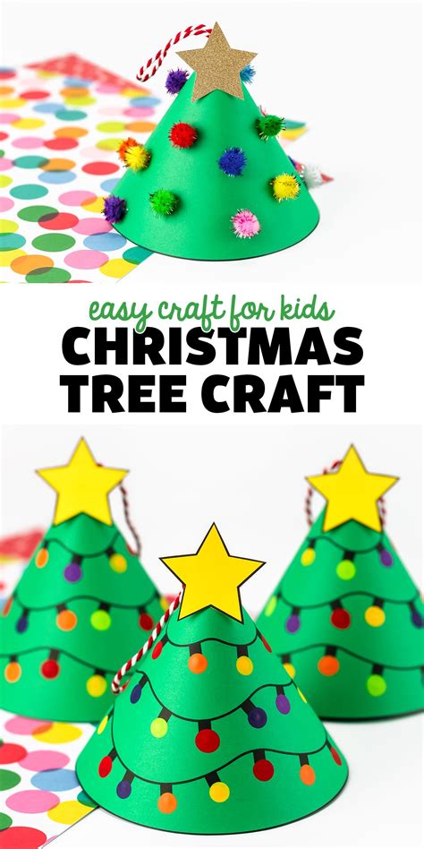 Christmas Tree Craft for Kids | Christmas tree paper craft, Christmas ...