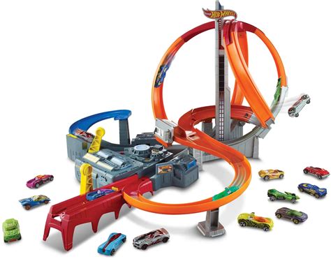 Hot Wheels Spin Storm Track Set Orange Track High Speed Multi Lane