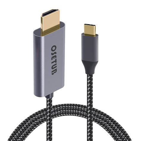 Usb C To Hdmi Cable 4k 6ft Usb Type C To Hdmi Cable Adapter High Speed Braided Cord Compatible