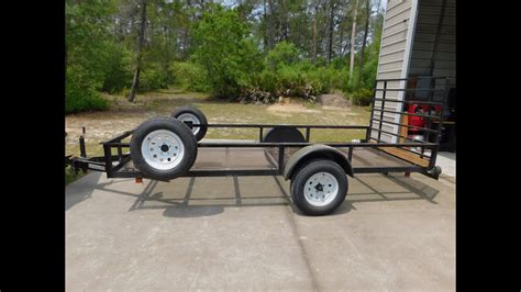 Fabricating And Installing Spare Tires On My Utility Trailer Youtube