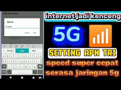 Setting Apn Tri Tercepat Jaringan Paling Stabil Terbaru Internet