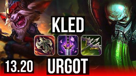 Kled Vs Urgot Top 11 1 4 66 Winrate Legendary Na Master 13