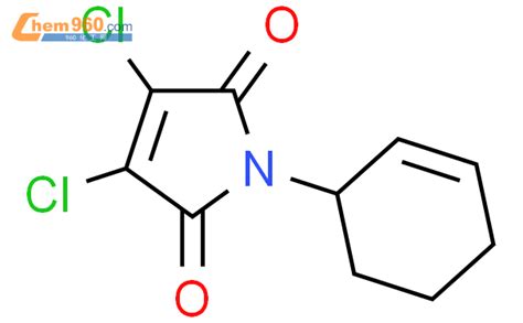 95997 20 9 1H Pyrrole 2 5 dione 3 4 dichloro 1 2 cyclohexen 1 yl 化学式