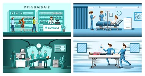 Premium Vector Doctors Office Vector Set Collection Graphic Design