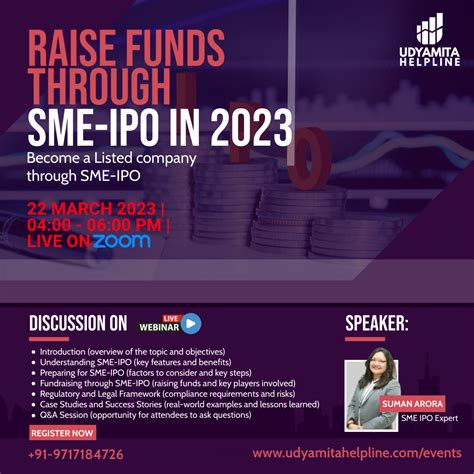 Webinar On Raise Funds Through Sme Ipo In Udyamita Helpline