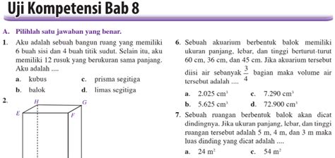 Contoh Soal Materi Bangun Ruang Sisi Datar Kelas 8 Smp Materi Soal